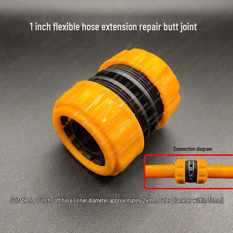 4.6 to 1 Inch Water Pipe Repair Connector: Quick Extension & Reducing Joint for Car Wash Hose