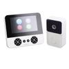 Wireless Video Doorbell System Dual Way Intercom 492.1ft Range Video Doorbell Camera with 4.3 Inch