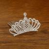 Sparkling Rhinestone Hair Comb Alloy Material Princess Hair Comb Children Tiara Crown  Parties