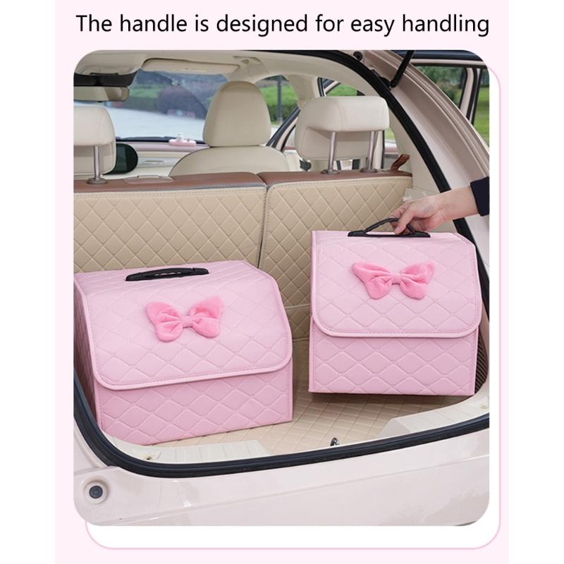 Compact Portable Car Trunk Organizers Foldable Car Trunk Storage Box Enhances Interior Vibrancy Boosts Trunk Tidiness