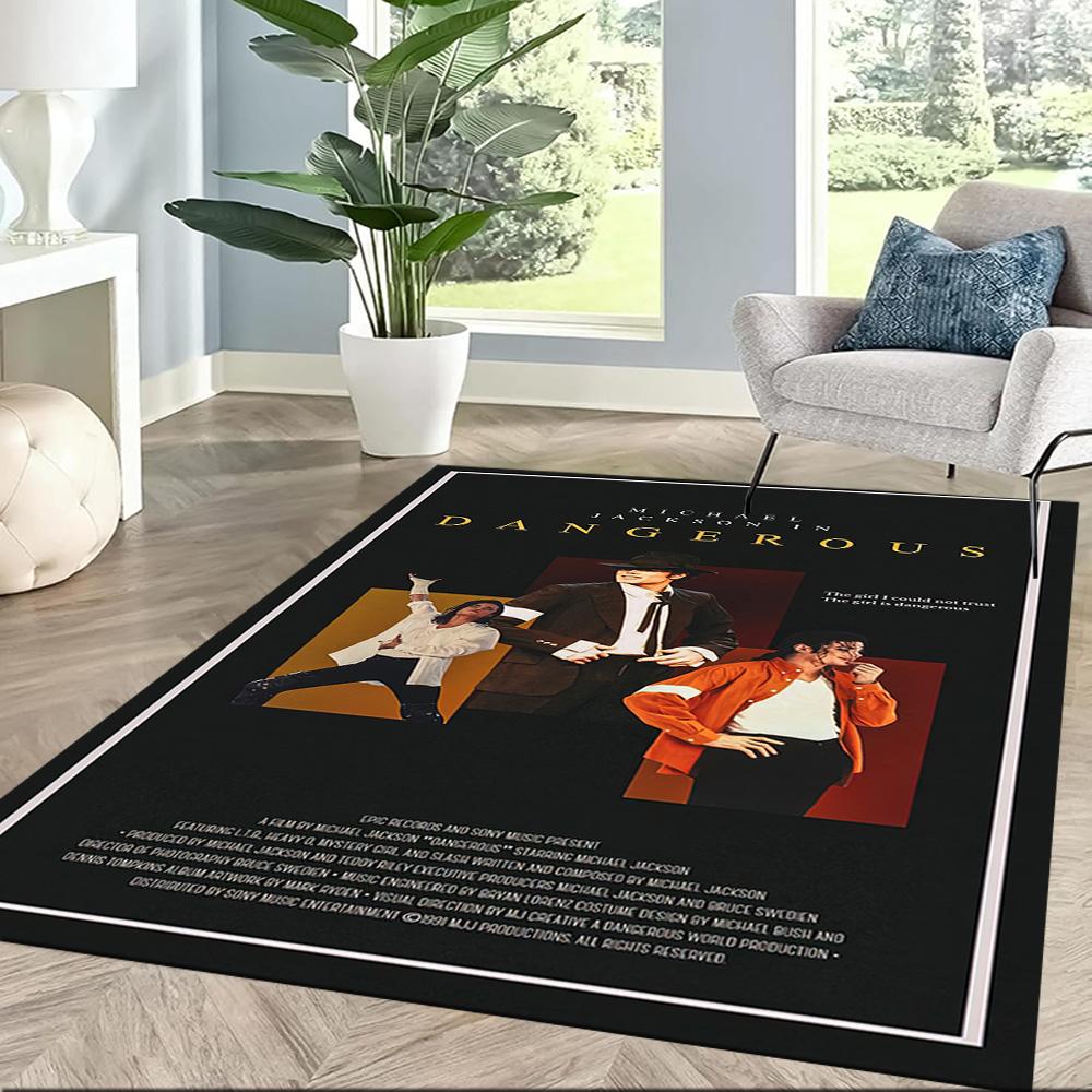 Michael Jackson 81 Floor Mat Design for Playrooms Foyer Hallway Living Rooms Antislip Carpet Office home decor