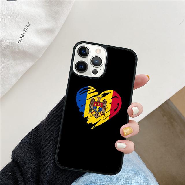 Moldova Flag Phone Case Cover For iPhone 17 Air 15 16 14 13 12 Pro Max 11 Pro Max Plus Coque Shell