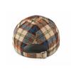 Autumn Winter Hat Women's Hard Top Baseball Cap Classic Vintage Plaid Cap for Men