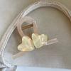 Korean Style Heart Shark Clip Transparent Resin Shark Clip Gift Love Hair Claw  Daily