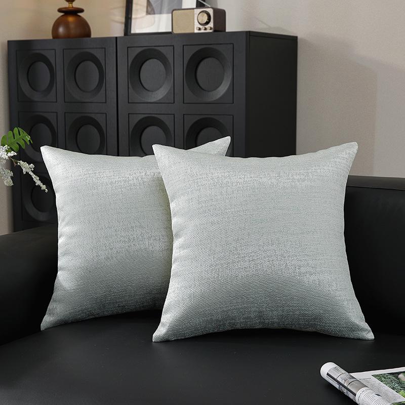 Light Luxury Ice Silk Cooling Pillowcase & Cushion Cover, for Office, Bedside, or Sofa (Pillow Insert Not Included)