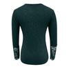 Ladies Casual Color Strip Color Slim Fit Round Neck Stitching Lace Sleeve T-Shirt