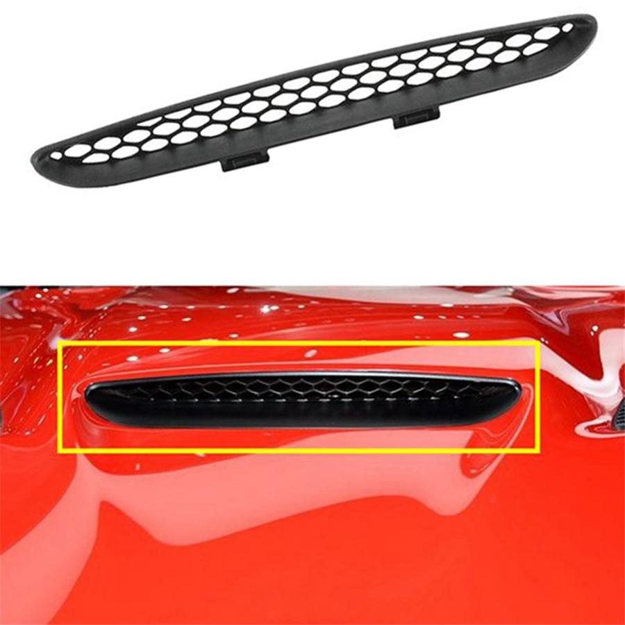 Front decorative hood grille with vent for dodge charger hellcat srt 2015-2020, 68202462 ad, 1 pc.