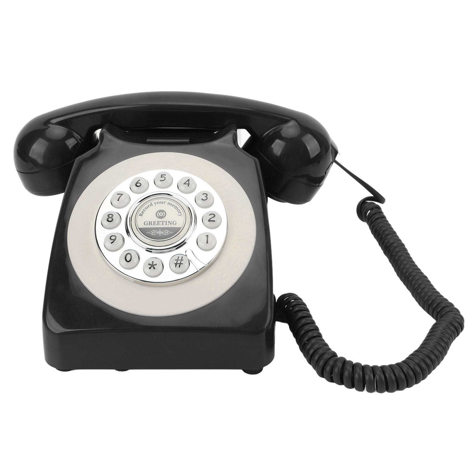 

Audio Guest Book Phone Clear Sound Convenient Use Audio Message Recording Telephone for Wedding Event Birthday Party