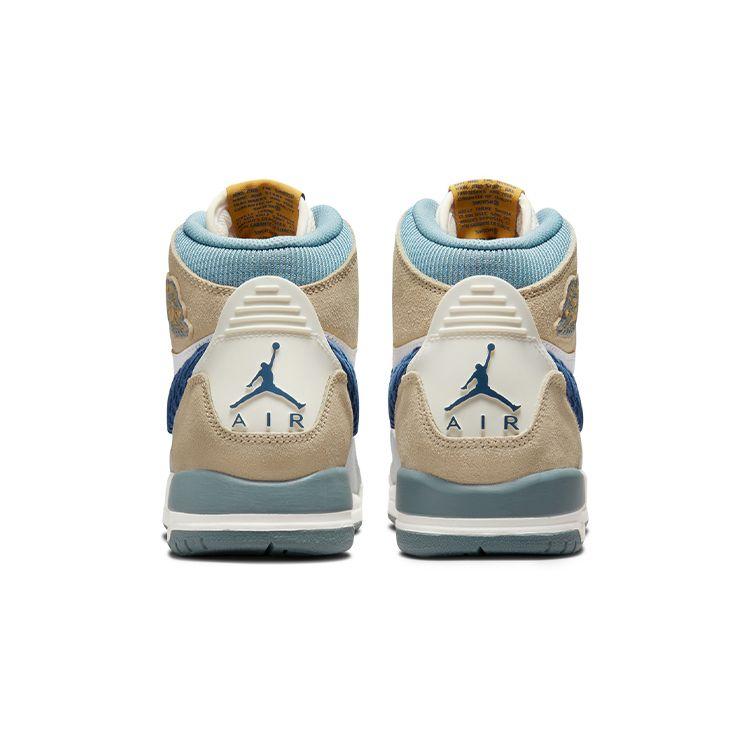 Zapatillas Air Jordan Legacy 312 GS Swoosh de Pana para Niños Tan Summit-White Mystic-Navy DQ5348-141