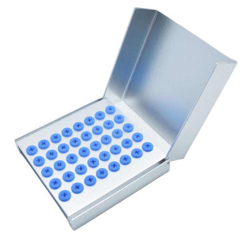 Dental 40 Holes Burs Metal Holder  Cleaning Stand Autoclave Sterilizer For High/Low Speed Dental Burs