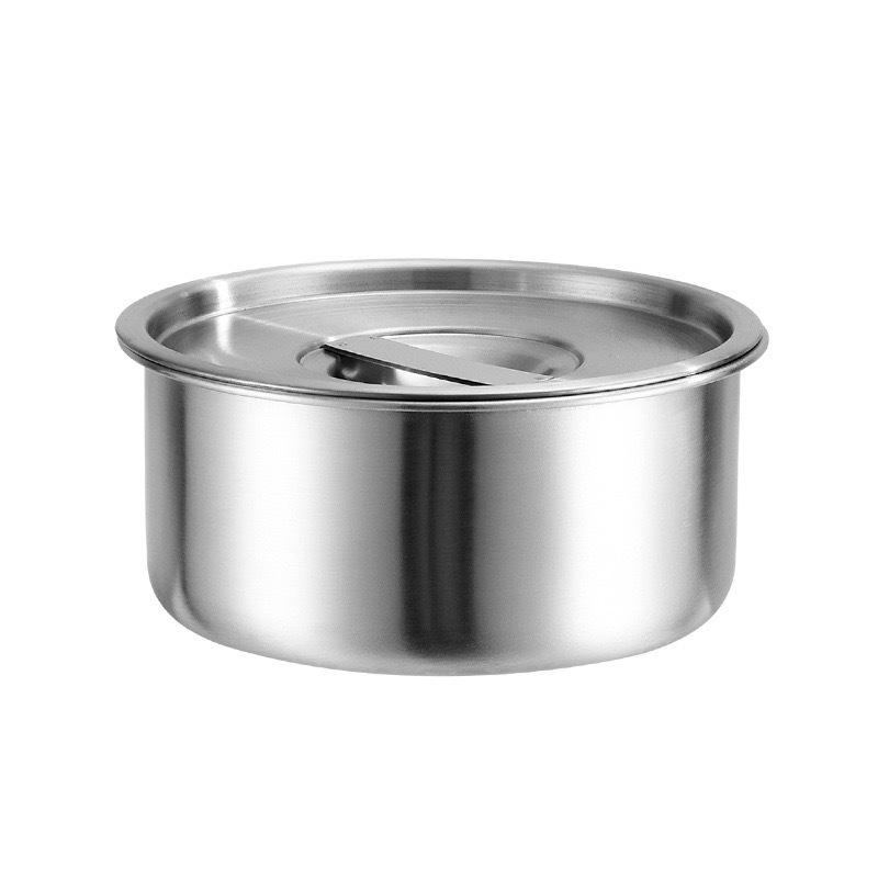 Stainless Steel Steamer & Soup Bowl with Lid – Thickened for Baby Food, Baking & Custard
