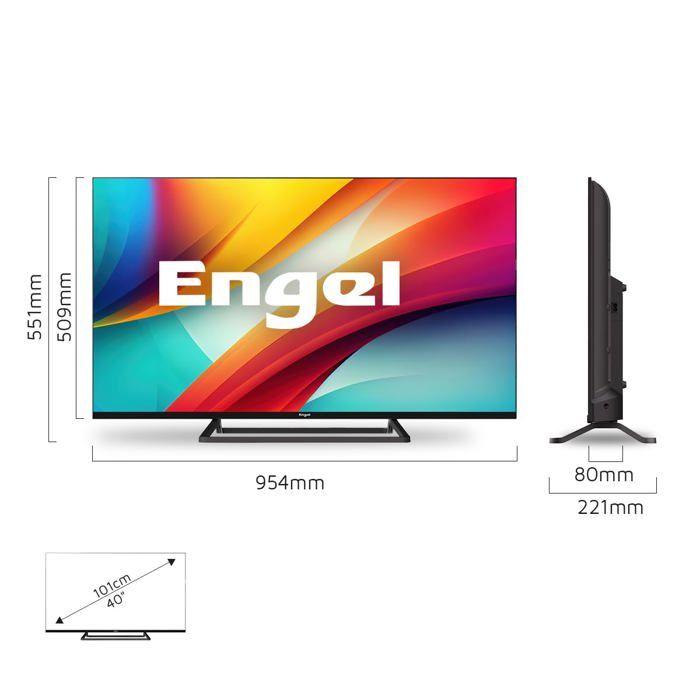 Smart TV LED 40" Full HD - Engel - VIDAA System - Dolby Audio - Access To Netflix, Prime Video, Disney+ - 3 HDMI - 2 USB