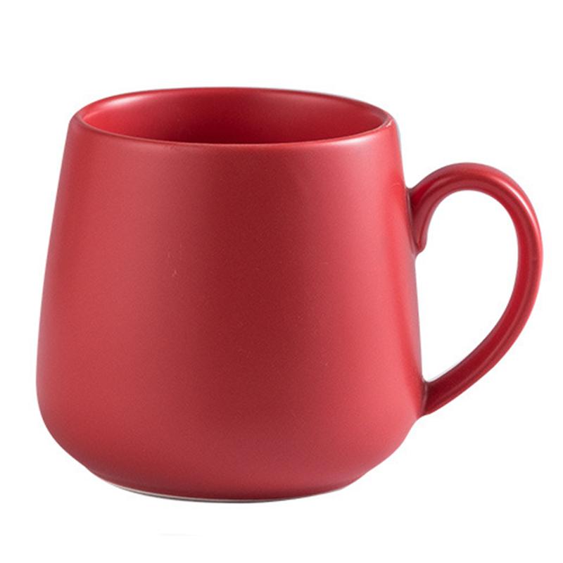 Ceramic Coffee Mug Creative Matte Pure Color Coffe Mugs Tumbler Cup Tea Milk Latte Porcelain Novelty Tumblers Cute Cups