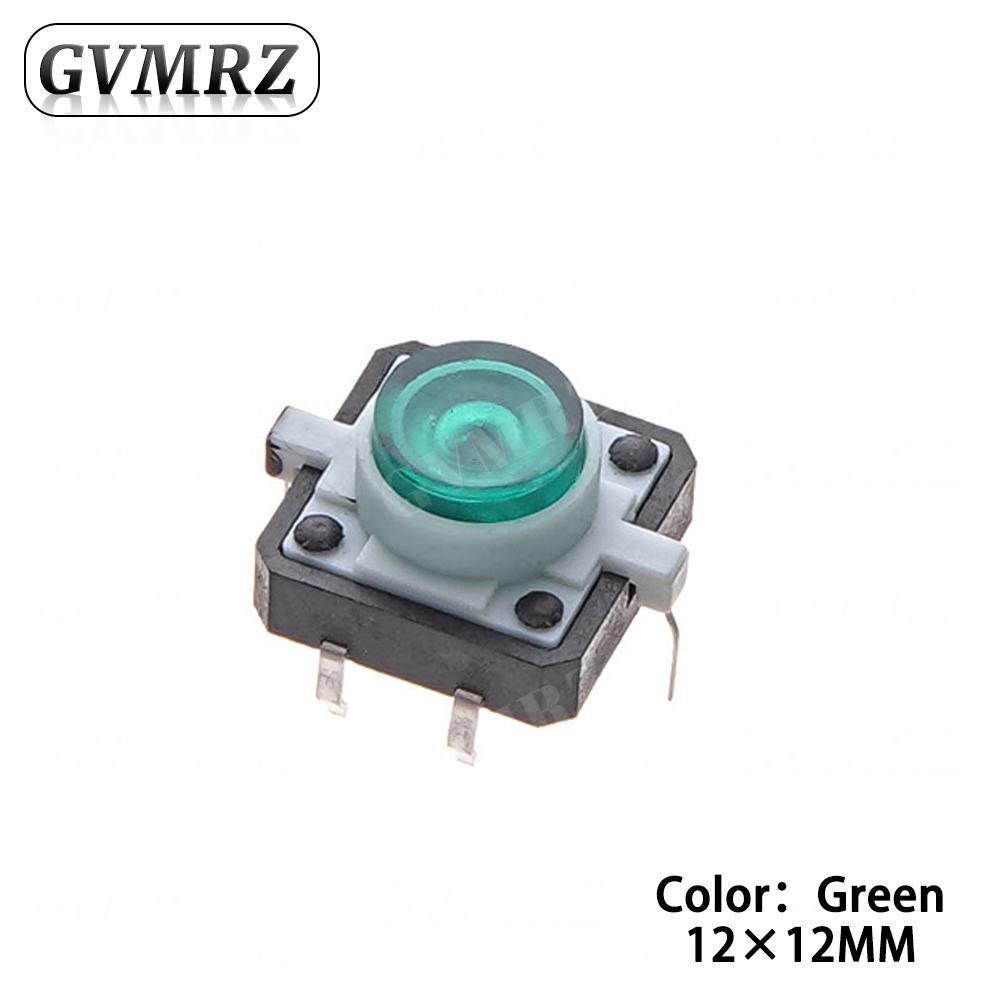 5PCS 12X12X7.3 Tactile Push Button Switch Momentary Tact LED 5 Color 12X12X7.3mm 12*12*7.3mm