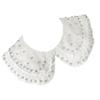 Perfect Match 49Me Stylish Rhinestones Embellished Faux Collar For Women Blouse Multipurpose Shirt Accessory Lace Trim Organza False Collar