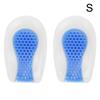 Heel Cup Silicone Insole Shoe Inserts Pad Shock Absorption Elastic Sport Shoe Cushion