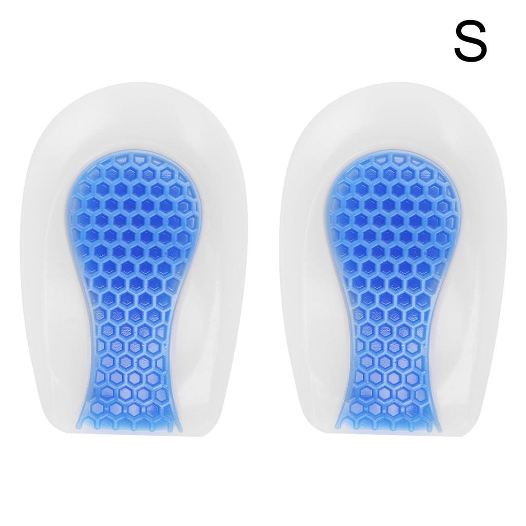 Heel Cup Silicone Insole Shoe Inserts Pad Shock Absorption Elastic Sport Shoe Cushion