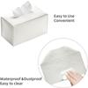 PU Tissue Box Cover Foldable Bottom Belt Tissue Box Holder Waterproof Oversized Tissue Box Organizer