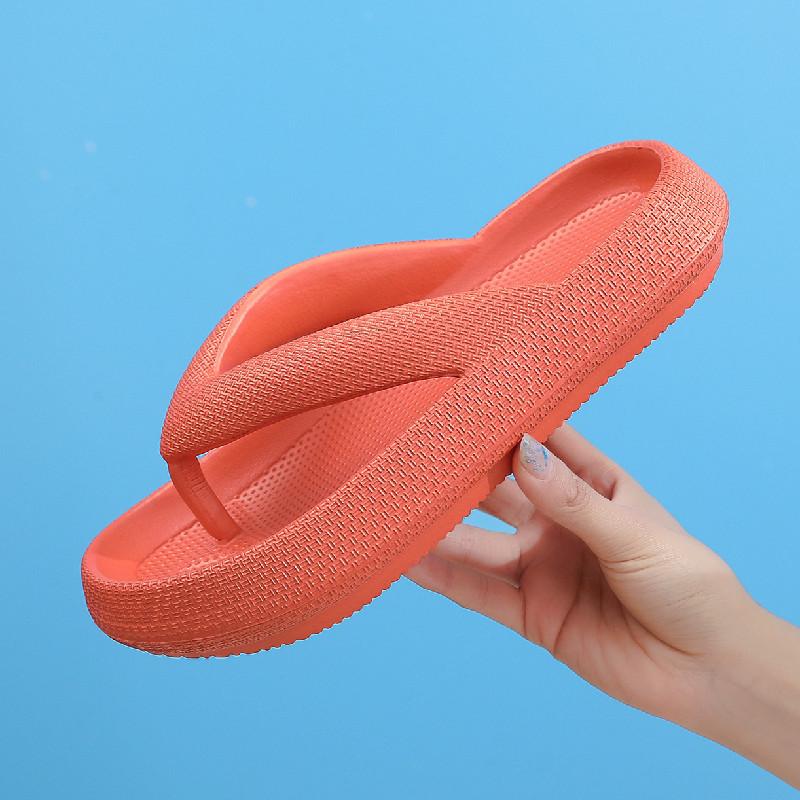 36-45 Flip-Flops Sommer Casual Tanga Hausschuhe Outdoor Strand Sandalen EVA Flache Plattform Bequeme Schuhe Frauen Paar Dicke sohlen
