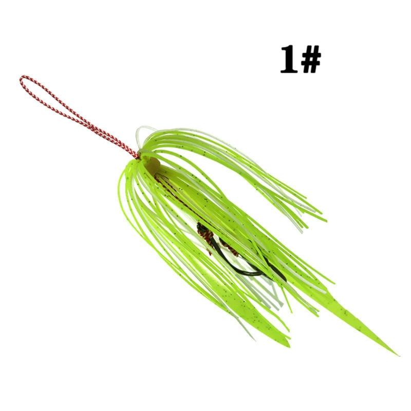 5er Pack Haken aus Kohlenstoffstahl mit doppeltem Jigging-Assist-Haken Salzwasser-Angelhaken Ersatzhaken Vertikale Jigs Köder Hakenset