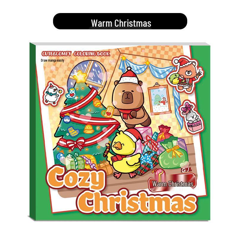 

Книжка-раскраска «Серия Монстры»: Мультяшная тематика для учеников начальной школы - Рождество и Хэллоуин