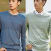 Men Solid Sweater Regular O-neck Casual Long Sleeve Knitted Male Autumn Class Design