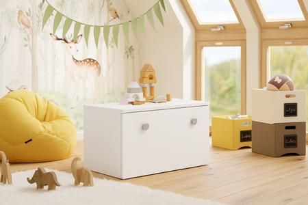 Toy Box Inga - Handle Gray