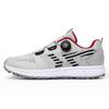 New products fly-woven golf shoes men's rotating buckle quick wear off platform casual shoes men's trendy shoes
