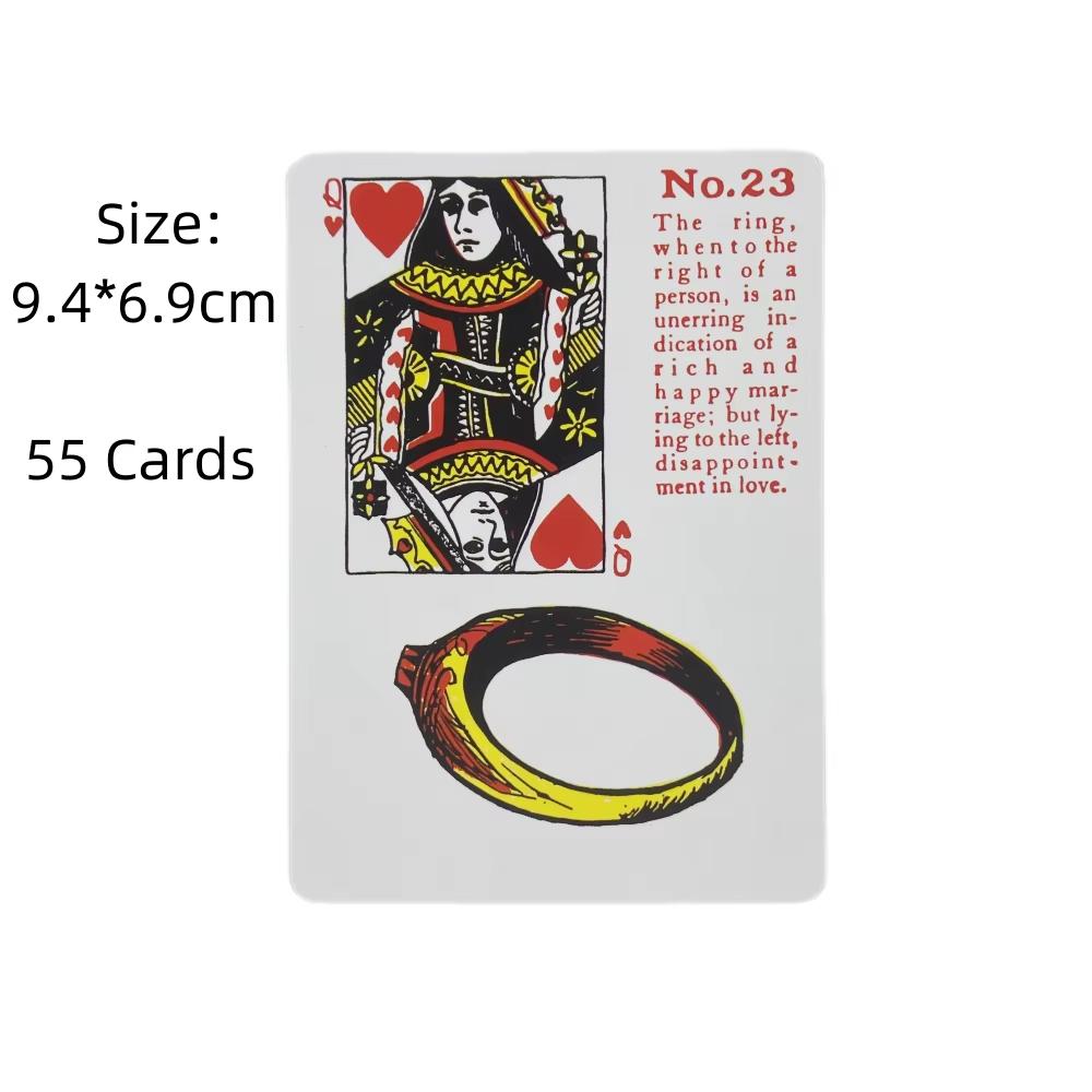 Carte da Gioco da Cartomanzia Strega Gitana Mazzo di Tarocchi Giochi di Carte Oracolo Gioco per Famiglia Divertente Classico Gioco da Tavolo del Destino Altare