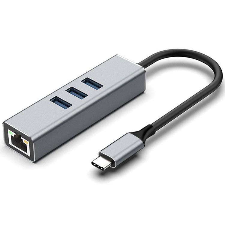 USB 3.0/Type-C to Gigabit Ethernet Multiport Docking Station for Phones, Tablets, and Computers
