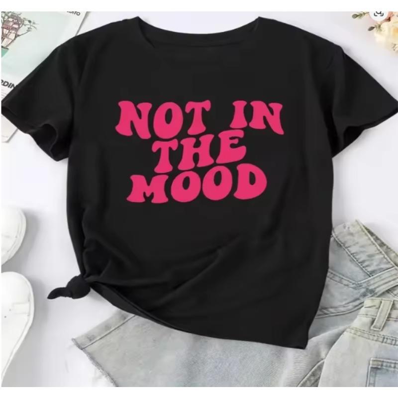 

Plus Size Casual Tshirt Womens Plus Slogan Print Casual Beachwear Top Harajuku Short Sleeve Casual Aesthetic Clothes 4XL