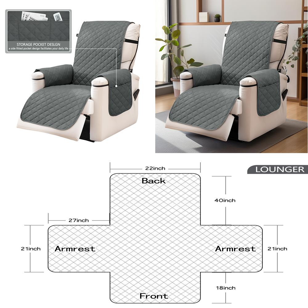 Pokrowce na sofę Wodoodporny pokrowiec na sofę Odwracalny ochraniacz na meble z antypoślizgowymi elastycznymi paskami dla dzieci Psy Pokrowiec na sofę