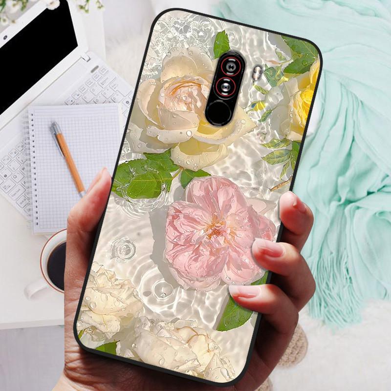 For xiaomi mi pocophone f1 Cases Cat Painted Soft TPU Silicone Phone Cover For xiaomi poco F1 Case PocofoneF1 Case Coque Etui