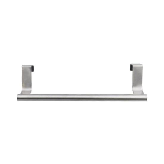 Towel Rack Stainless Steel Hanging Towel Shelf Space-Saving Punch-Free Storage Holder for Kitchen Bathroom