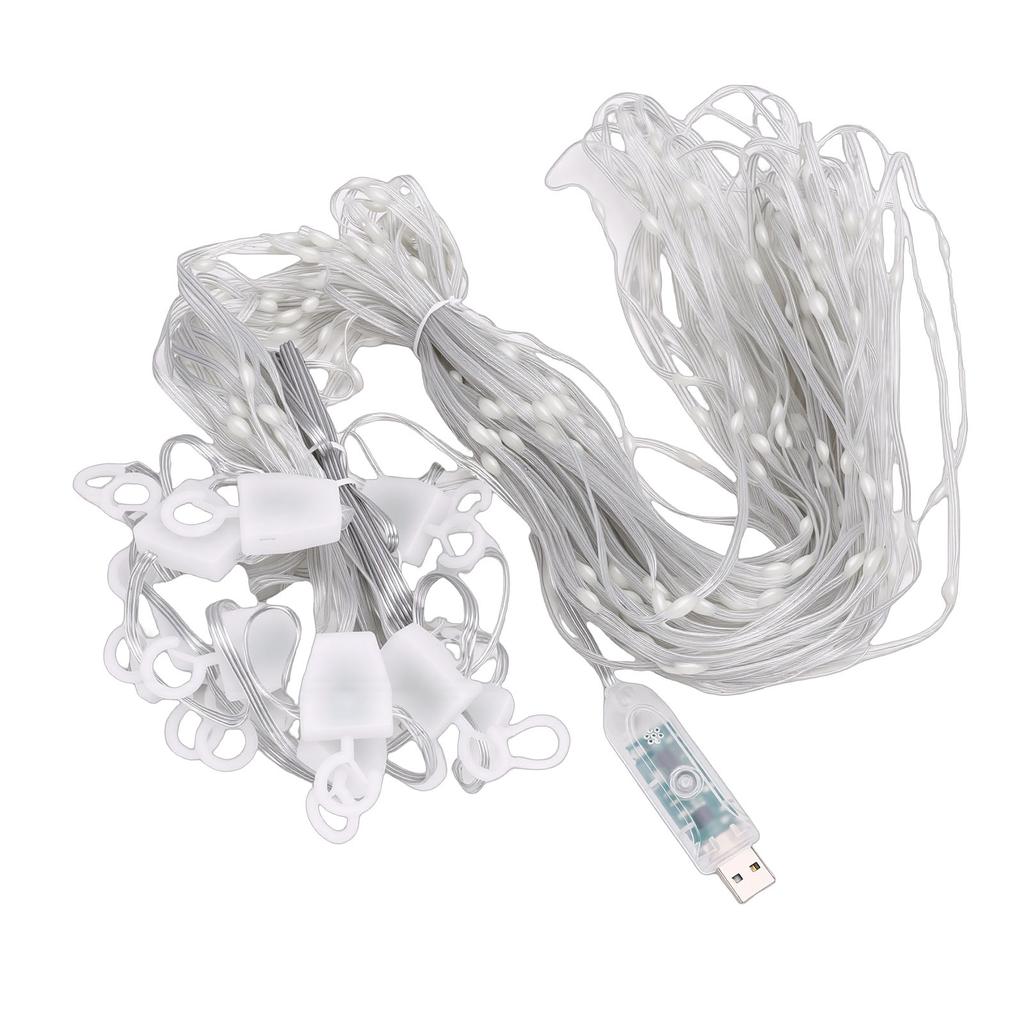 400 LED Smart Curtain Lights Color Changing RGB Fairy Lights DIY Hanging String Lights IP42 Water Proof with App Remote