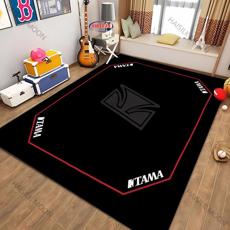 Mehrere Größen TT-TAMA Trommel Bedruckter Teppich Neuerscheinung! Teppich für Wohnzimmer Schlafzimmer, Büroflächen, Strapazierfähige Maschinenwaschbare Matte