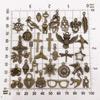 Antique Bronze Alloy Mixed Styles DIY Pendant & Earring Accessories Retro 