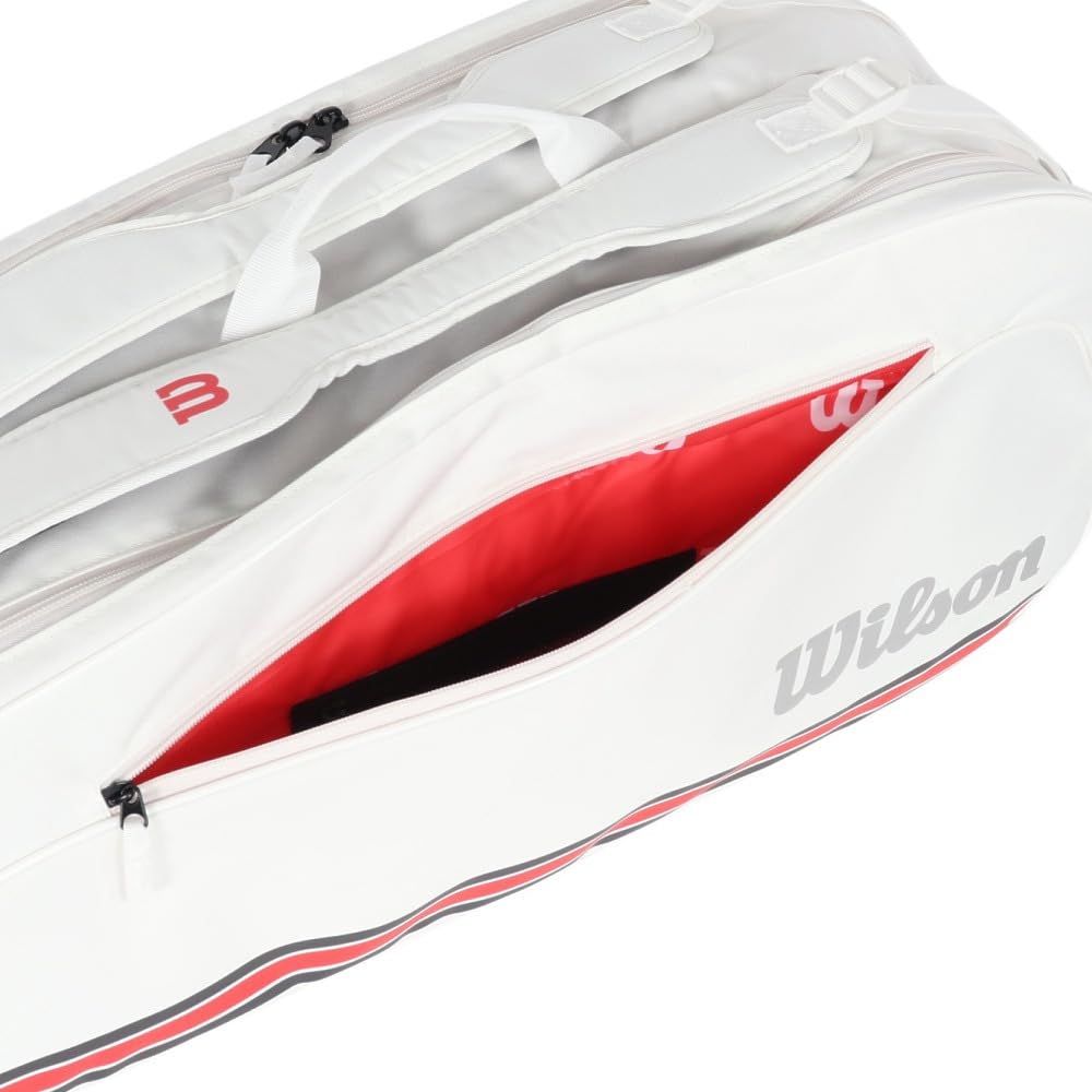 Wilson TEAM J 6PK WHITE Tennis Bag/Case (WR8050201001)