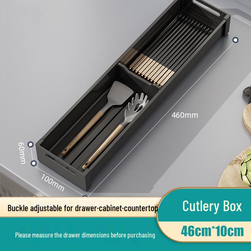 Kitchen Dish Drying Rack with Cutlery Holder and Drawer Organizer