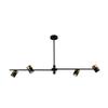 Lampa sufitowa z reflektorkami ELICE PND-58892-4-BK-BRO Italux