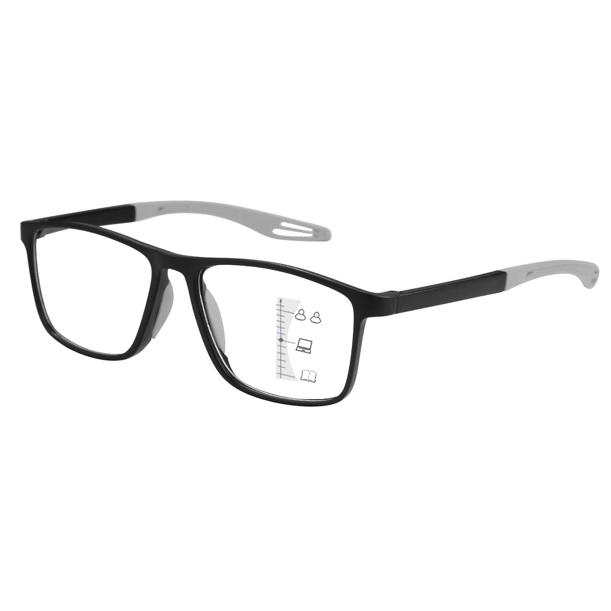 

Умные очки для пресбиопии TR90 Спортивные Прогрессивные Мультифокальные Очки для чтения Готовые Близь Даль Бифокальные Очки 1.5