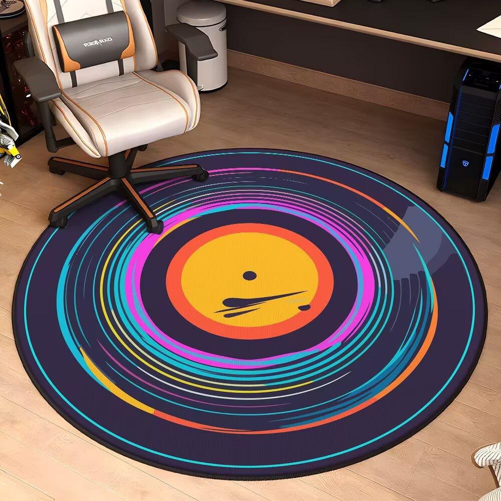 E-sports Circular Carpet Home Decor Living Room Dirt Resistant Carpet Bedrooms Study Children's Rocking Chairs Anti Slip Pads