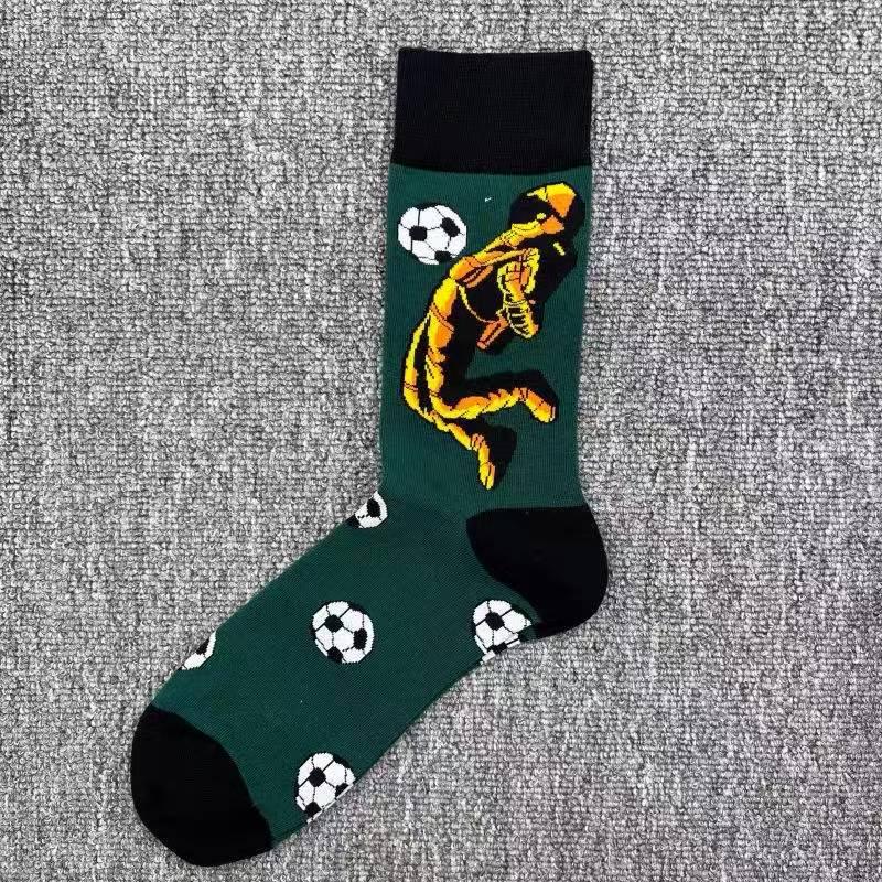 Happy Socks Men's Colorful Cartoon Astronaut Planet Floral Mid-Calf Socks, Large Size - Trendy Swedish Brand.