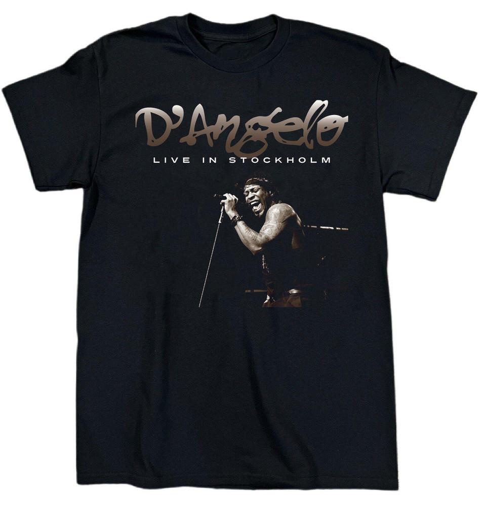 NEW D Angelo Live In Tour Short Sleeve Cotton Black T Shirt S-5XL BT588 Unisex T-Shirt L