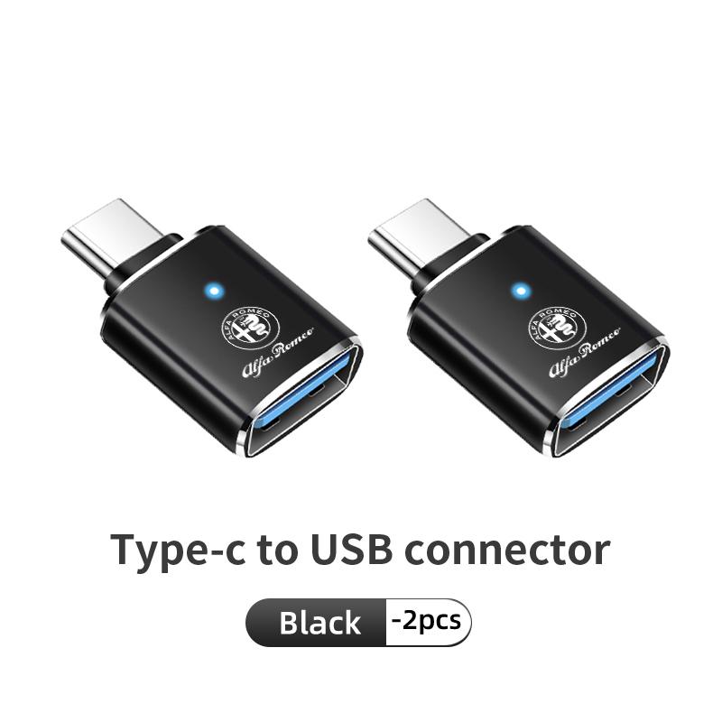 Car Stickers For Alfa Romeo For Alfa Romeo Car Type-C To USB Power Adapter Fast Data Transfer and Charging Adapter 159 Giulietta