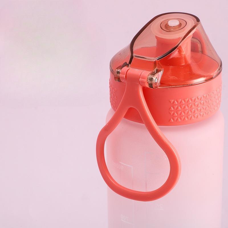 Gradient Color Plastic Cup, Large Capacity 1000ml Water Cup, Outdoor Sports Water Cup for Students