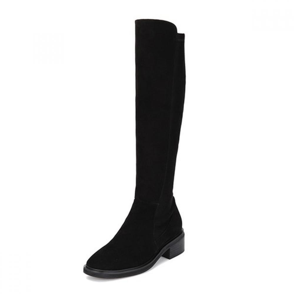 Barbara Leather Suede Long Boots 4.5cm Bbf853bk 225mm