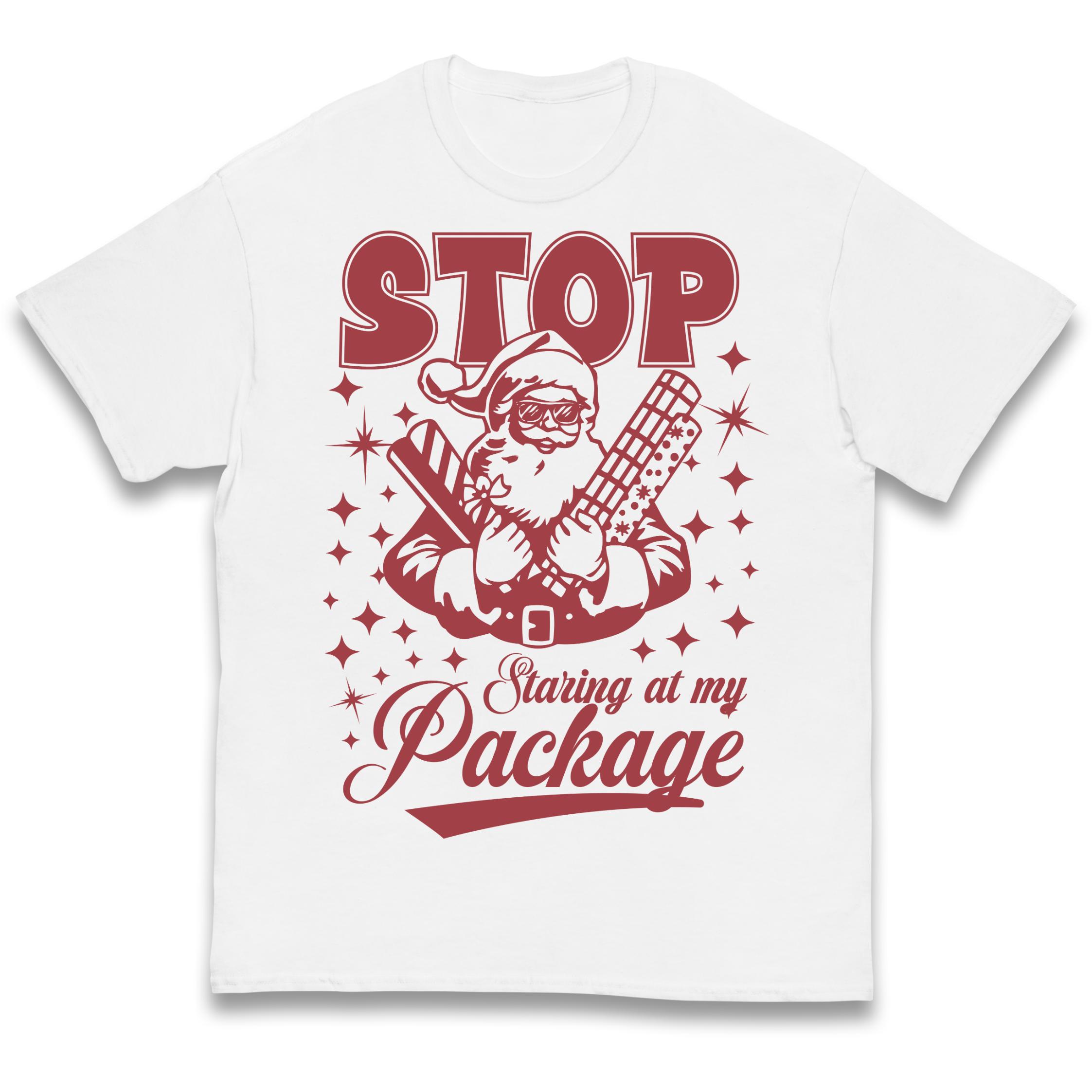Stop Staring at My Package Kids T-Shirt 120