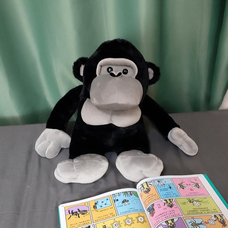 

Милая кукла-горилла, плюшевая игрушка, обезьянка с длинными руками, кукла-маленькая обезьянка, компаньон для мальчика, успокаивающая кукла 23cm（0.2kg）