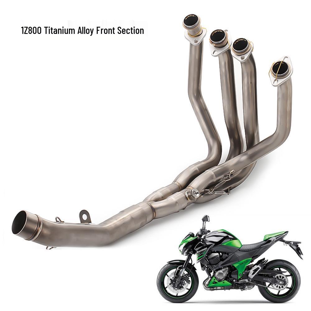 Kawasaki Z750/Z800 Modified Stainless Steel/Titanium Exhaust Swirl Header Pipe